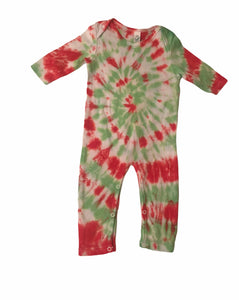 Baby Christmas Swirl Tie Dye Jumpsuit Sale (3-6 Months)