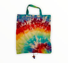 Load image into Gallery viewer, Foldable Tie Dye Tote Bag with Corner Pouch

